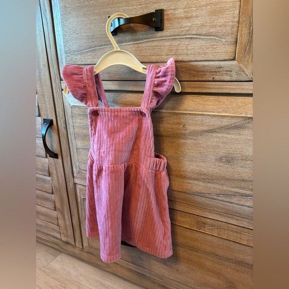Ever & Ever Sleeveless Overalls Girls Baby Dress Pink Size 6 M - Picture 1 of 3